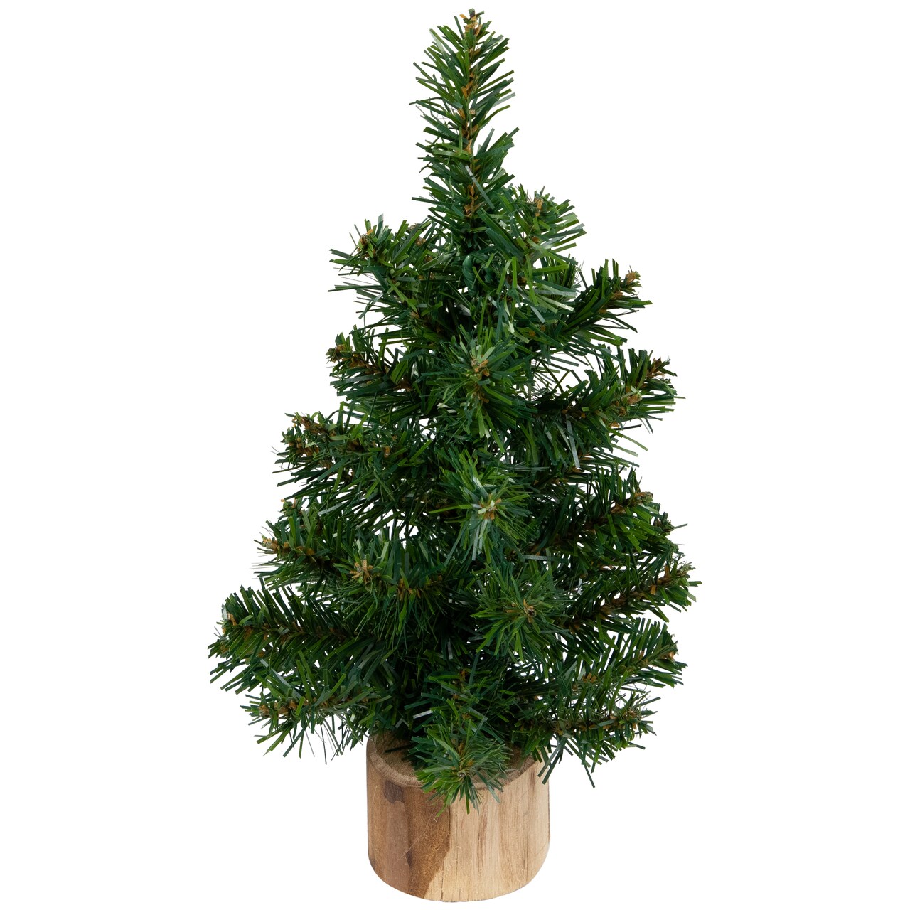 Northlight Medium Alpine Artificial Christmas Tree with Wooden Base - 10" - Unlit